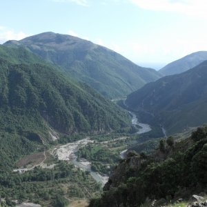 La bassa valle del fiume Noce
